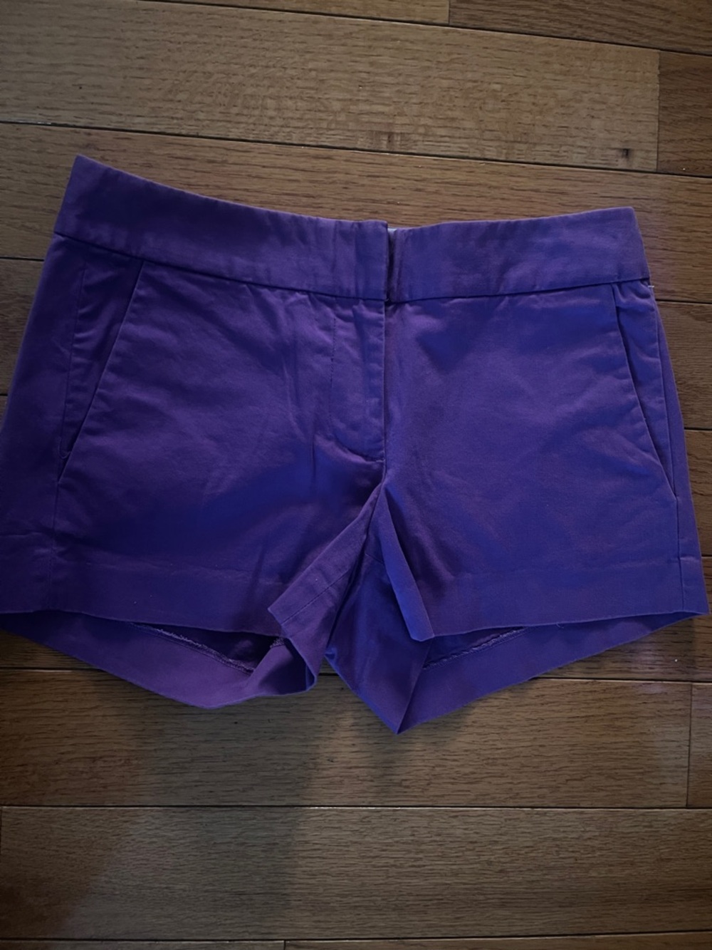 J. Crew Purple High Waist Tailored Shorts